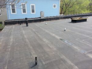 flat roll roof