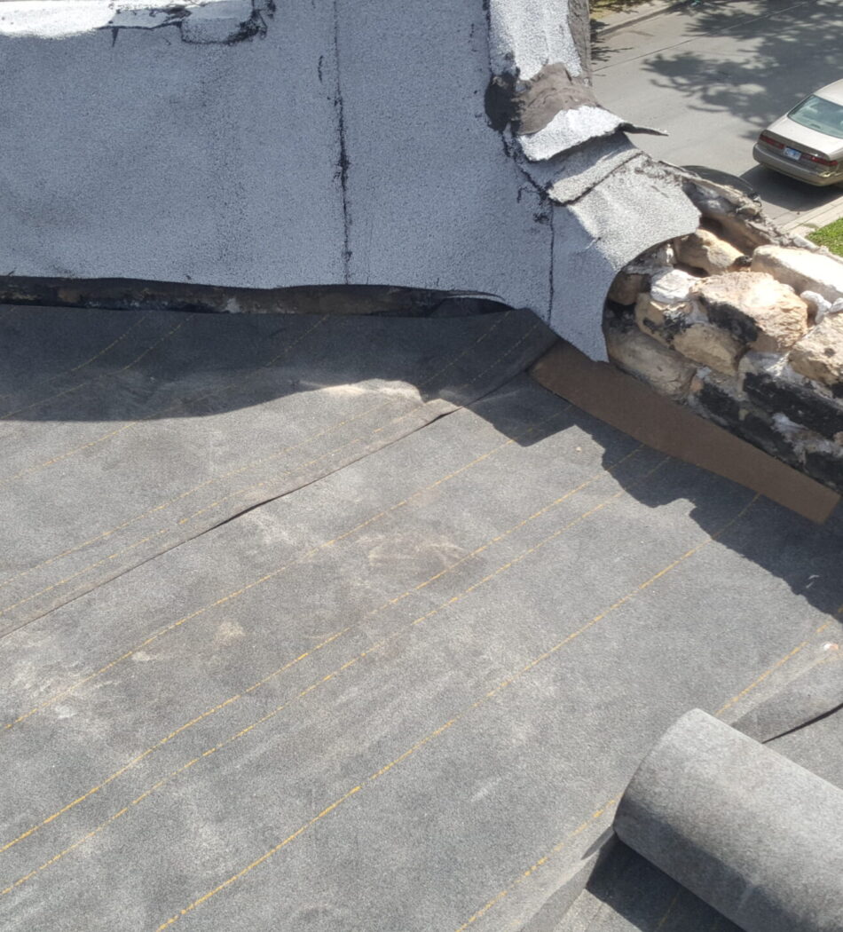 Flat roofing system