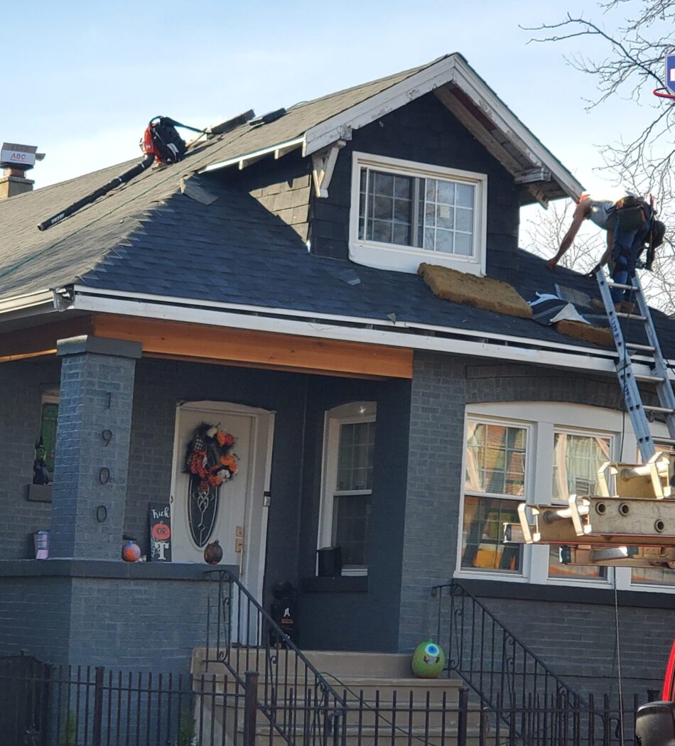 Shingle roof installation Shingle roof installation