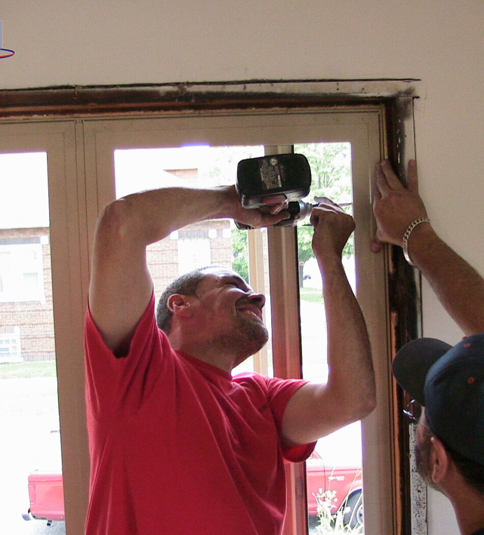 Window installation 01a Window installation 01a