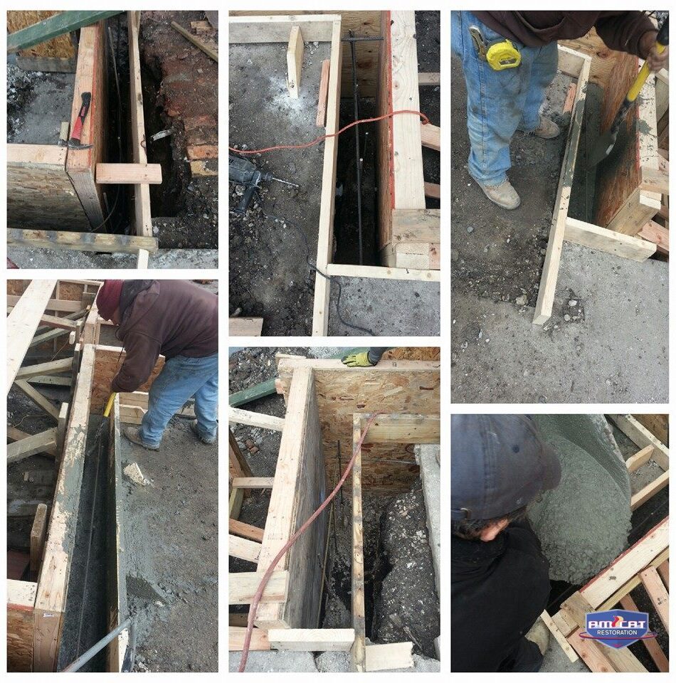 Retaining wall installation