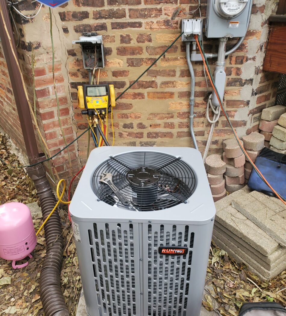 HVAC install 96 efficiency condenser